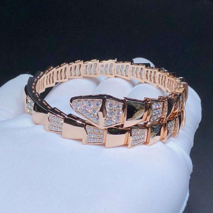 [Lumi Jewelry]SERPENTI BRACELET PINK GOLD DIAMOND