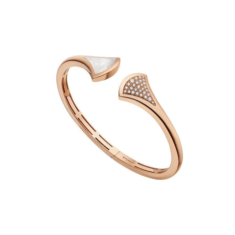 [Lumi Jewelry]DREAM BRACELET OPEN PINK GOLD MOP DIAMOND