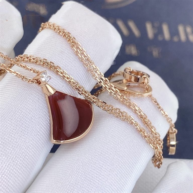 [Lumi Jewelry]DREAM NECKLACE CARNELIAN 1 DIAMOND