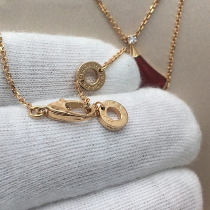 [Lumi Jewelry]DREAM NECKLACE CARNELIAN 1 DIAMOND