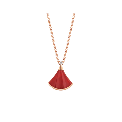 [Lumi Jewelry]DREAM NECKLACE CARNELIAN 1 DIAMOND