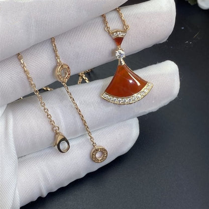 [Lumi Jewelry]DREAM NECKLACE CARNELIAN DIAMOND