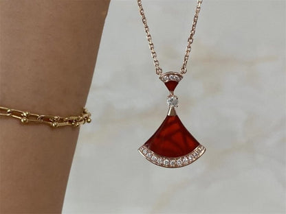 [Lumi Jewelry]DREAM NECKLACE CARNELIAN DIAMOND