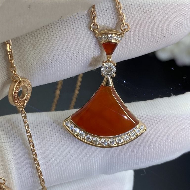 [Lumi Jewelry]DREAM NECKLACE CARNELIAN DIAMOND