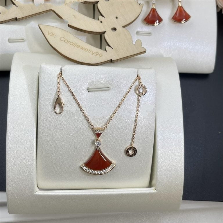 [Lumi Jewelry]DREAM NECKLACE CARNELIAN DIAMOND