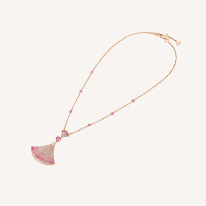 [Lumi Jewelry]DREAM NECKLACK DIAMOND PINK GOLD