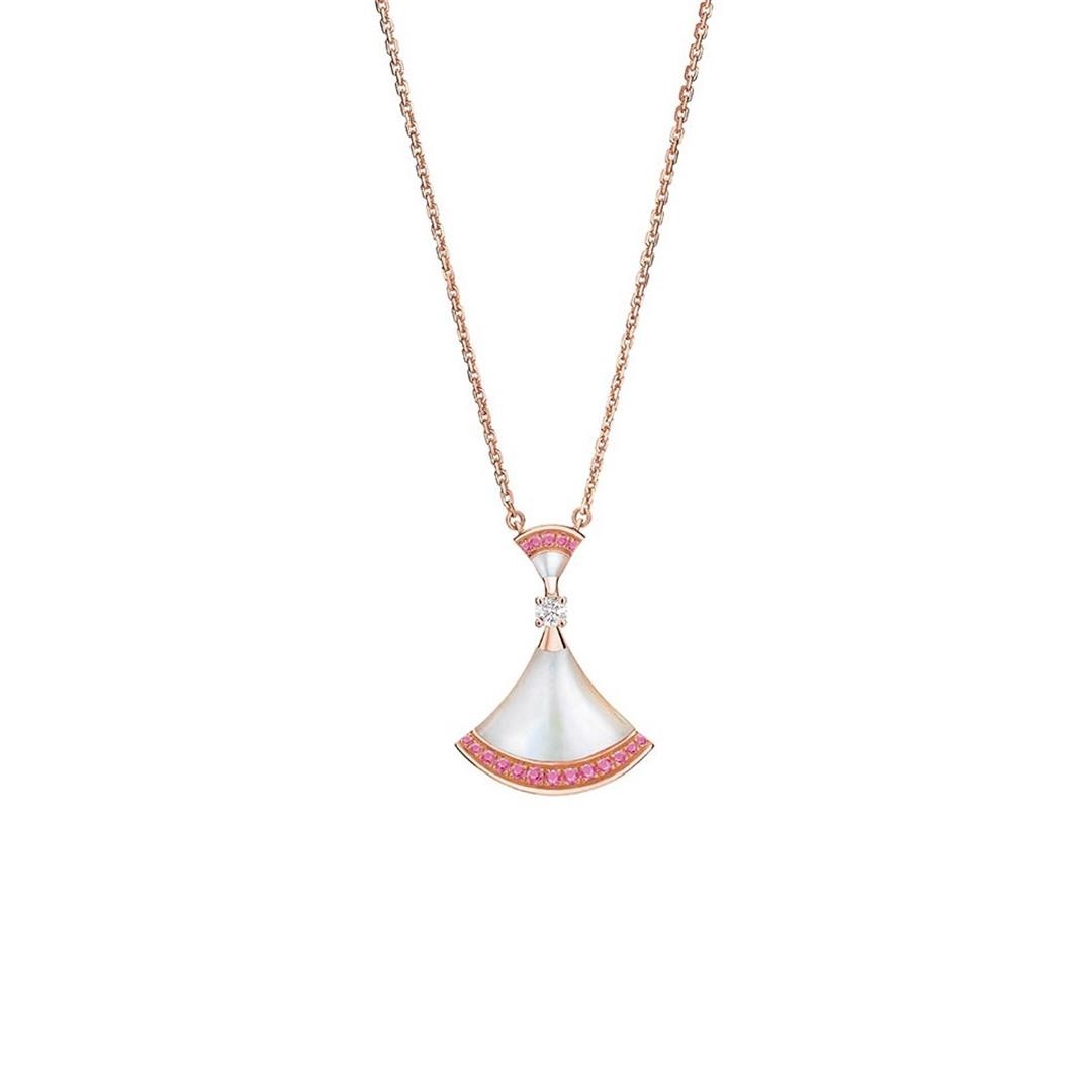 [Lumi Jewelry]DREAM NECKLACE MOP PINK DIAMOND