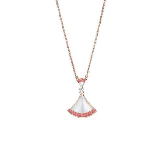 [Lumi Jewelry]DREAM NECKLACE MOP PINK DIAMOND