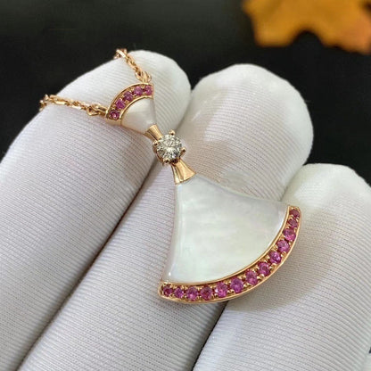 [Lumi Jewelry]DREAM NECKLACE MOP PINK DIAMOND