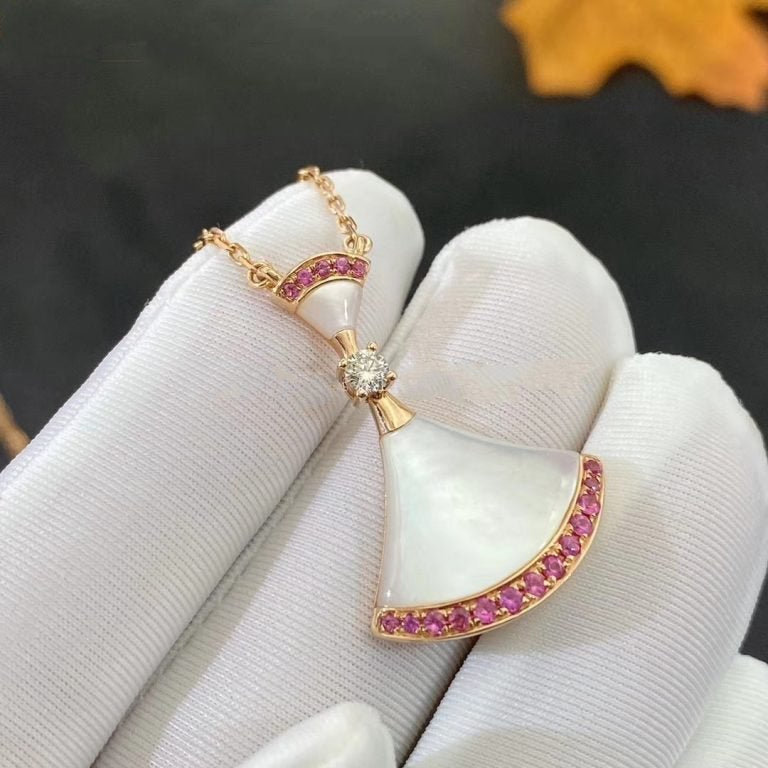 [Lumi Jewelry]DREAM NECKLACE MOP PINK DIAMOND