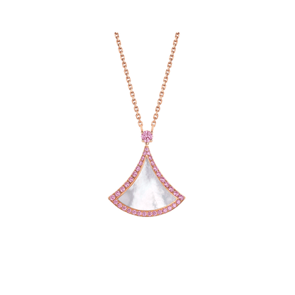 [Lumi Jewelry]DREAM NECKLACE MOP DIAMOND PINK