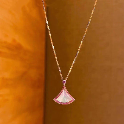 [Lumi Jewelry]DREAM NECKLACE MOP DIAMOND PINK