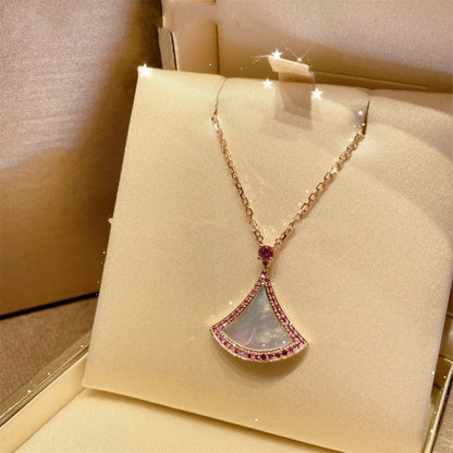 [Lumi Jewelry]DREAM NECKLACE MOP DIAMOND PINK