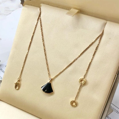 [Lumi Jewelry]DREAM NECKLACE ONYX 1 DIAMOND