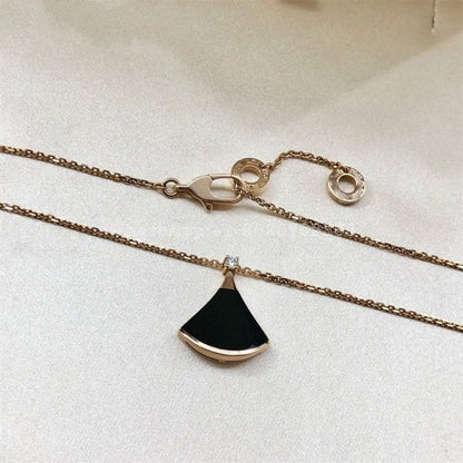 [Lumi Jewelry]DREAM NECKLACE ONYX 1 DIAMOND