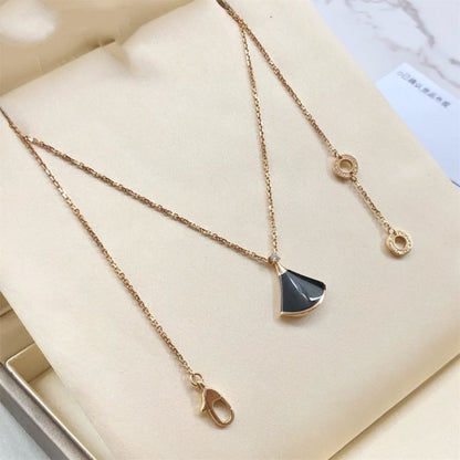 [Lumi Jewelry]DREAM NECKLACE ONYX 1 DIAMOND