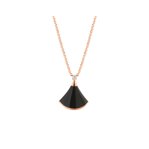 [Lumi Jewelry]DREAM NECKLACE ONYX 1 DIAMOND