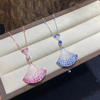 [Lumi Jewelry]DREAM NECKLACK DIAMOND PINK GOLD
