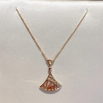 [Lumi Jewelry]DREAM NECKLACE PINK GOLD FULL DIAMOND