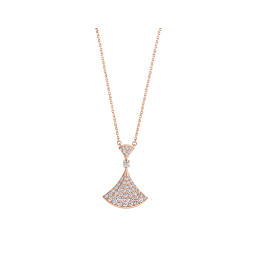 [Lumi Jewelry]DREAM NECKLACE PINK GOLD FULL DIAMOND