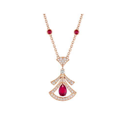 [Lumi Jewelry]DREAM NECKLACE CARNELIAN DIAMOND PINK GOLD