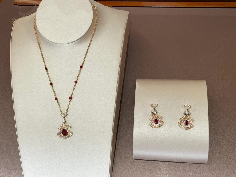 [Lumi Jewelry]DREAM NECKLACE CARNELIAN DIAMOND PINK GOLD