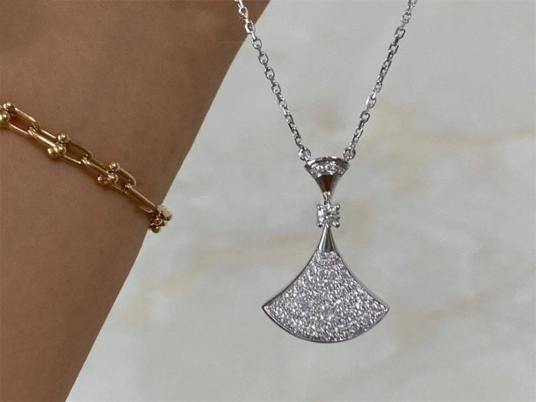 [Lumi Jewelry]DREAM NECKLACE SILVER FULL DIAMOND