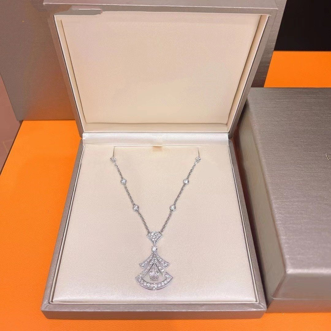 [Lumi Jewelry]DREAM NECKLACE WHITE DIAMOND SILVER