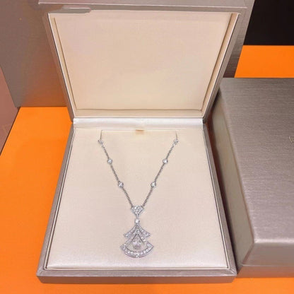 [Lumi Jewelry]DREAM NECKLACE WHITE DIAMOND SILVER