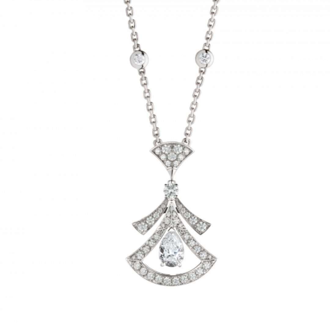 [Lumi Jewelry]DREAM NECKLACE WHITE DIAMOND SILVER