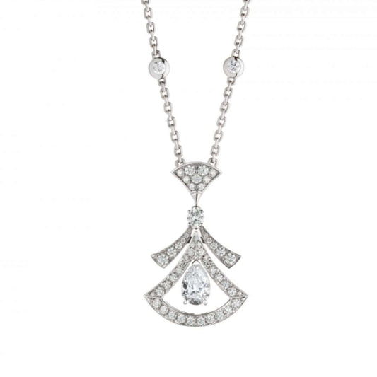 [Lumi Jewelry]DREAM NECKLACE WHITE DIAMOND SILVER