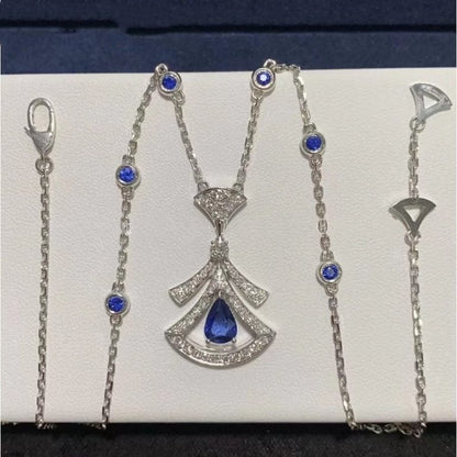 [Lumi Jewelry]DREAM NECKLACE AGATE DIAMOND SILVER