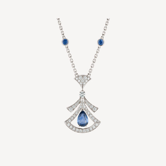 [Lumi Jewelry]DREAM NECKLACE AGATE DIAMOND SILVER