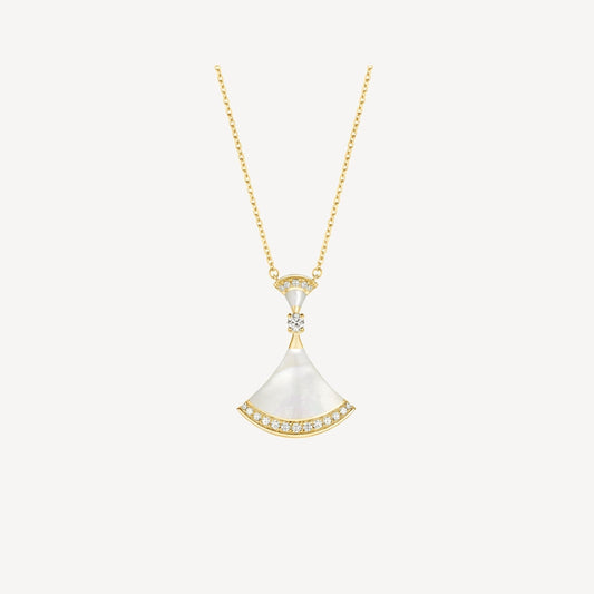 [Lumi Jewelry]DREAM NECKLACE MOP GOLD DIAMOND