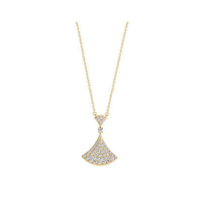 [Lumi Jewelry]DREAM NECKLACE GOLD FULL DIAMOND