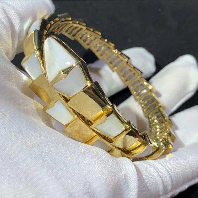 [Lumi Jewelry]SERPENTI BRACELET MOP GOLD