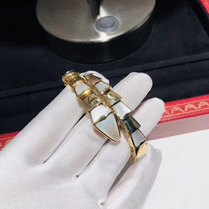[Lumi Jewelry]SERPENTI BRACELET MOP GOLD