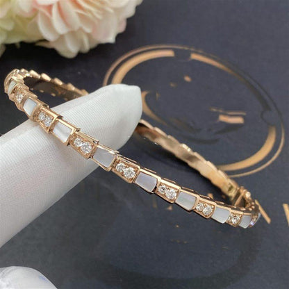 [Lumi Jewelry]SERPENTI BRACELET PINK GOLD MOP DIAMOND