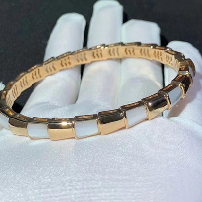 [Lumi Jewelry]SERPENTI BRACELET PINK GOLD MOP