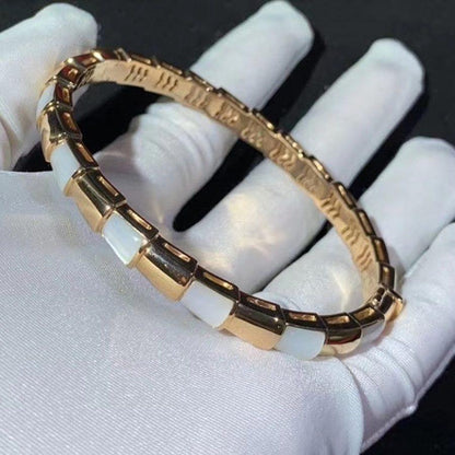 [Lumi Jewelry]SERPENTI BRACELET PINK GOLD MOP