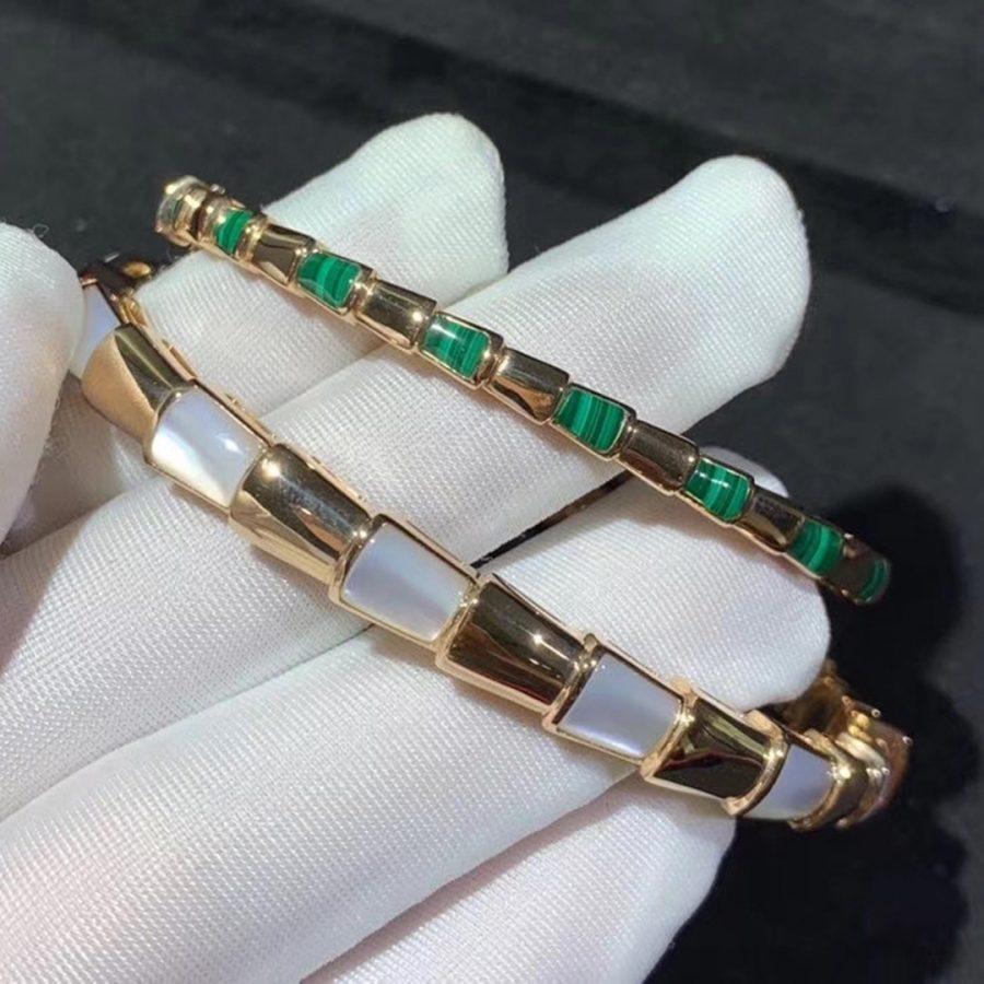 [Lumi Jewelry]SERPENTI BRACELET PINK GOLD MOP