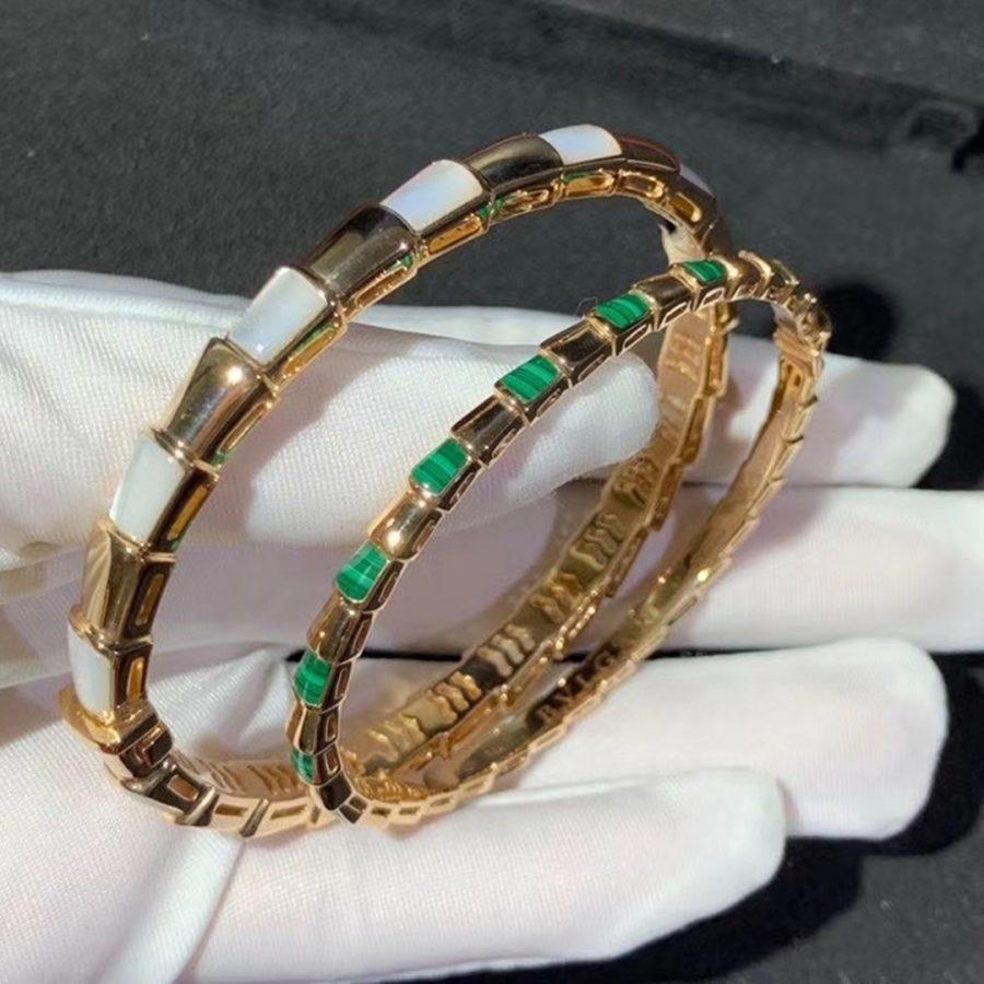 [Lumi Jewelry]SERPENTI BRACELET PINK GOLD MOP