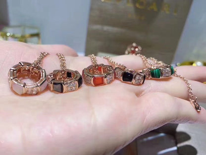 [Lumi Jewelry]SERPENTI PEDANT DIAMOND NECKLACE