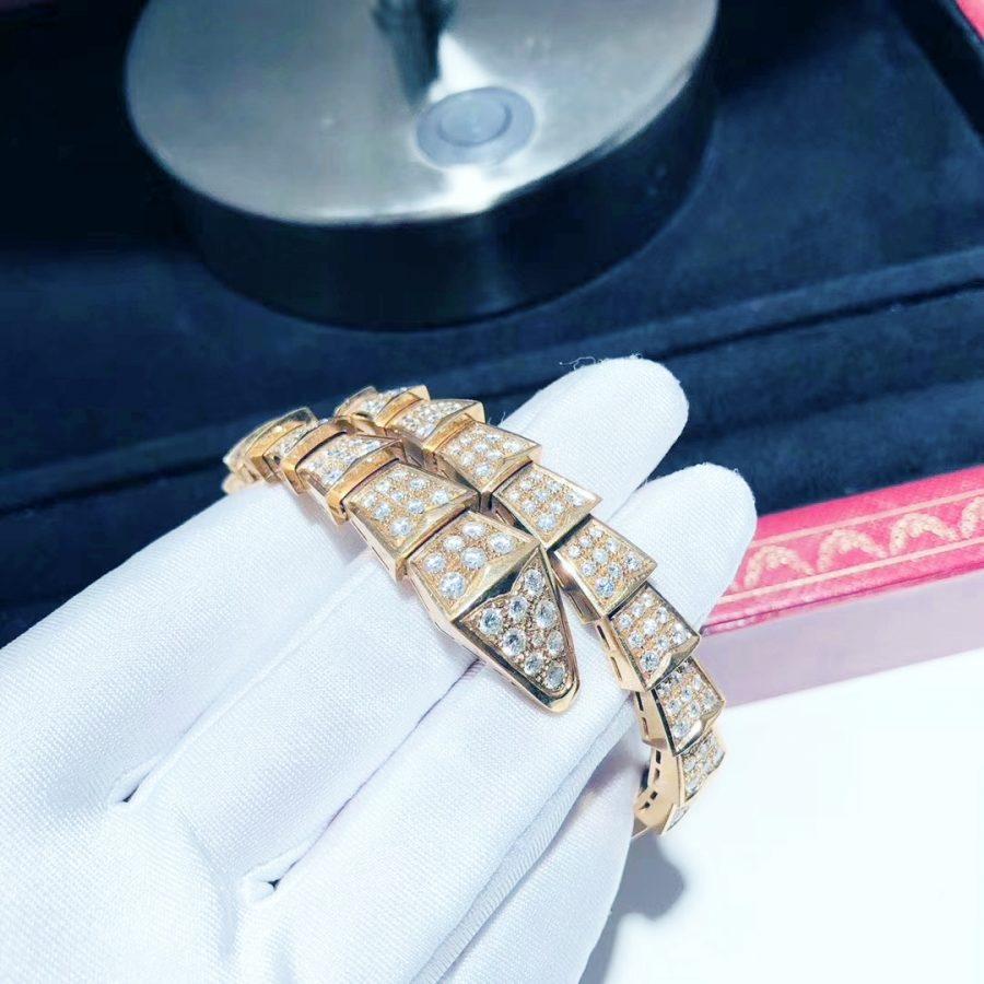 [Lumi Jewelry]SERPENTI BRACELET 8MM PINK GOLD DIAMOND