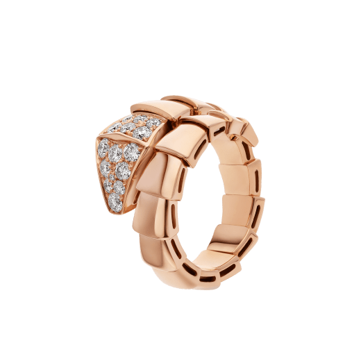 [Lumi Jewelry]SERPENTI RING PINK GOLD DIAMOND