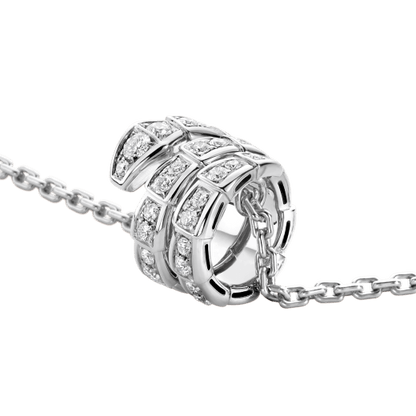 [Lumi Jewelry]SERPENTI  NECKLACE DOUBLE RING DIAMOND