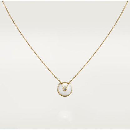 [Lumi Jewelry]AMULETTE ROSE GOLD MOP NECKLACE