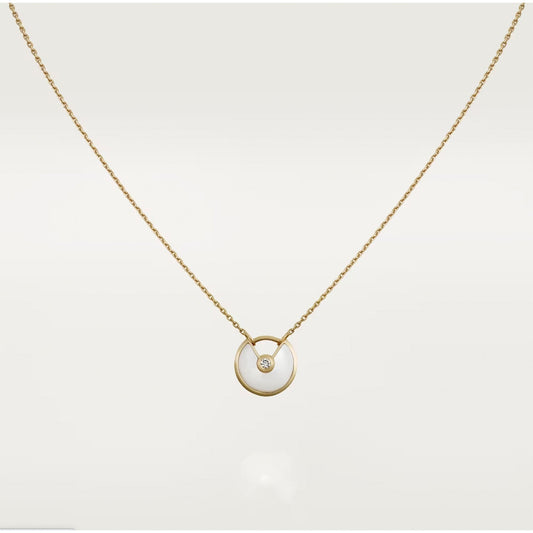 [Lumi Jewelry]AMULETTE ROSE GOLD MOP NECKLACE