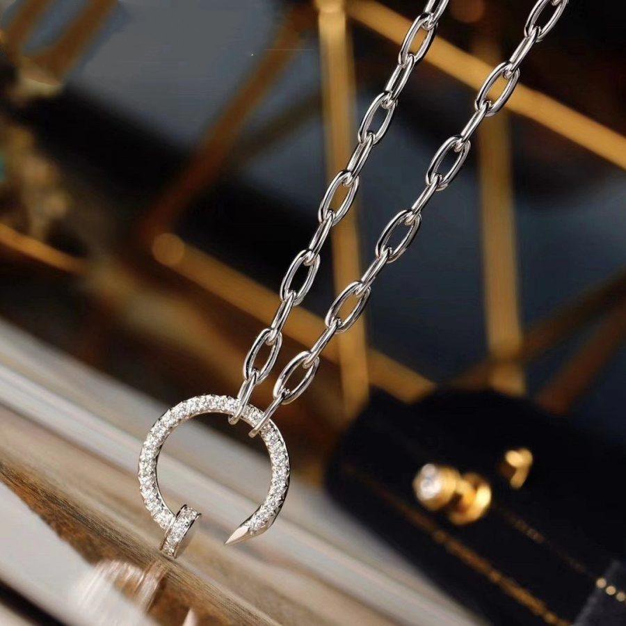 [Lumi Jewelry]JUSTE NECKLACE FULL DIAMONDS