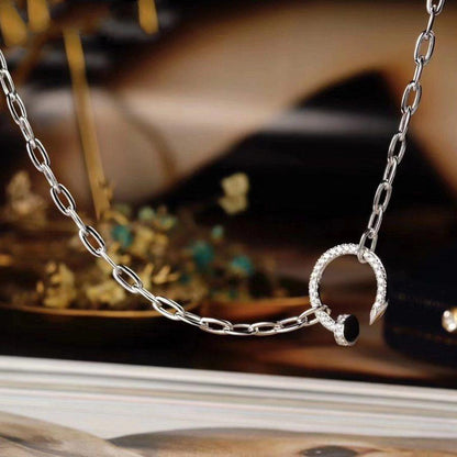 [Lumi Jewelry]JUSTE NECKLACE FULL DIAMONDS